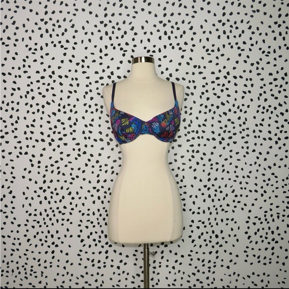 Savage X Fenty Neon Scribble Underwire Bra - Picture 4 of 7